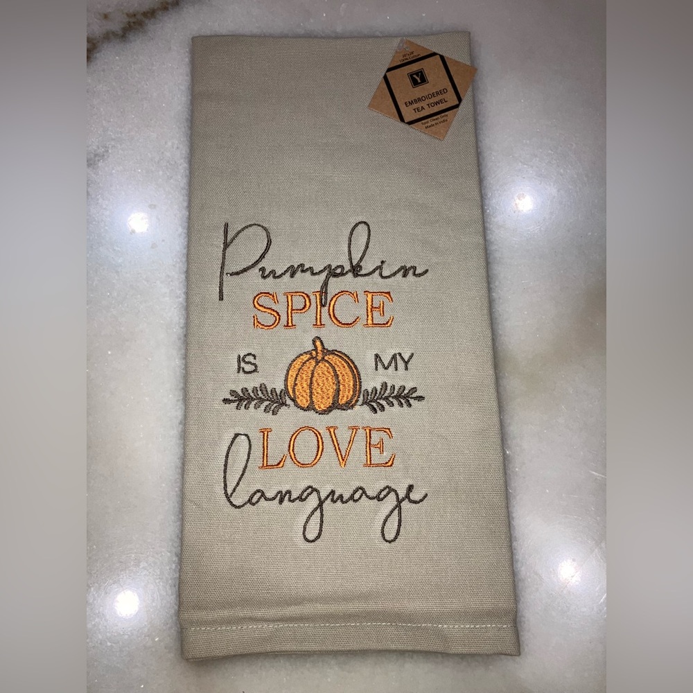 ‼️5 FOR $15‼️ NEW Pumpkin Season Tea Towel